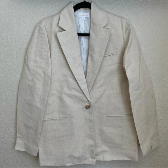 Oversized blazer suit‎ 77% Hemp sustainable size Small - Picture 2 of 12